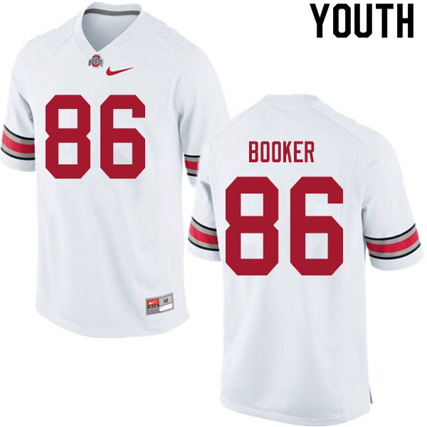Ohio State Buckeyes #86 Chris Booker Youth Football Jersey White